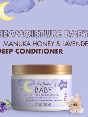 Shea Moisture Baby Night Time Deep Conditioning Hair Treatment 12 Oz New